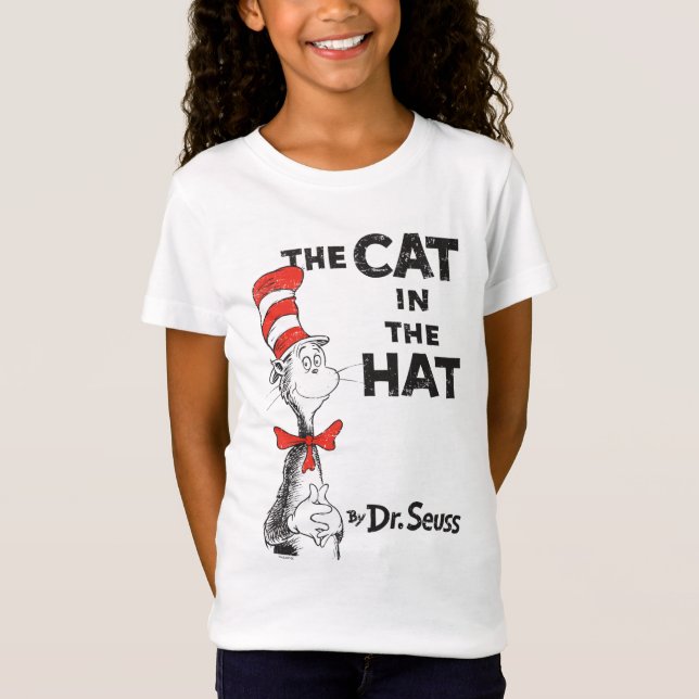 Camiseta Dr. Seuss | El gato en el libro de los Gorras (Anverso)