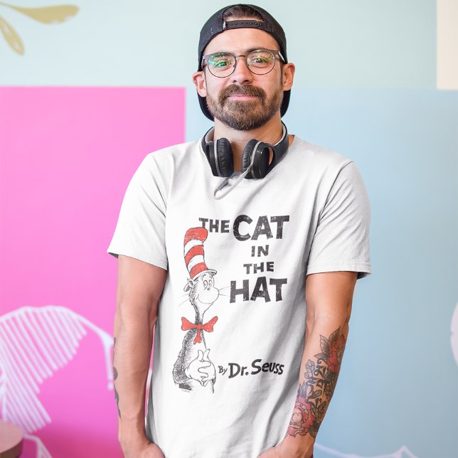 Camiseta Dr. Seuss | El gato en el libro de los Gorras (Person wearing shirt)