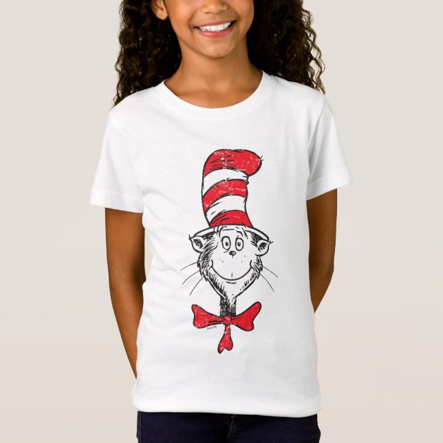 Camiseta Dr. Seuss | El gato en la cabeza del Gorra - Vinta (Anverso)
