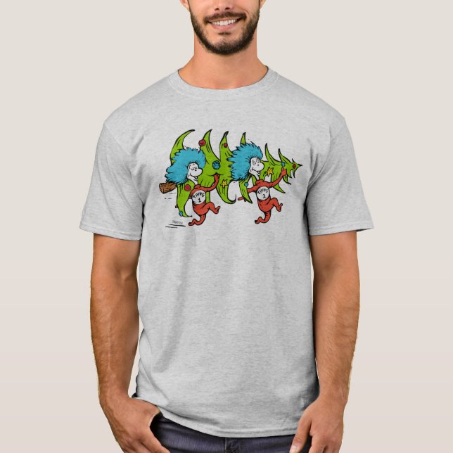 Camiseta Dr. Seuss| El Grinch| Cosa 1 Cosa 2 Navidades (Anverso)