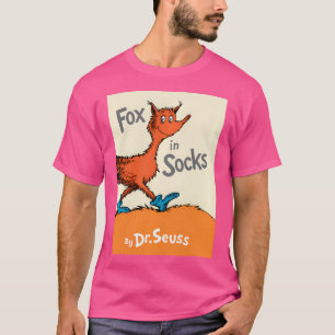 Camiseta Dr. Seuss Fox en la portada del libro Socks