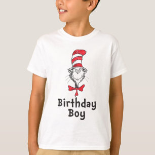 Camiseta Dr. Seuss Gato con Sombrero Cumpleañero