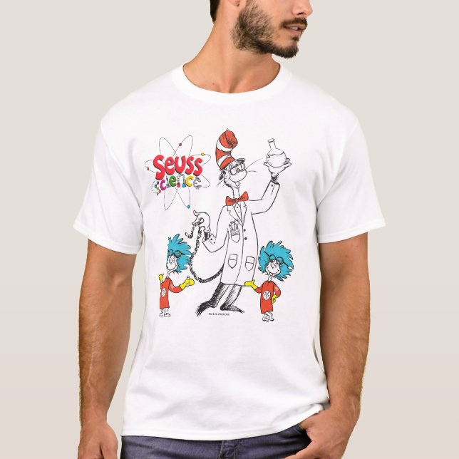 Camiseta Dr. Seuss | Gato en el Gorra busca ciencia (Anverso)