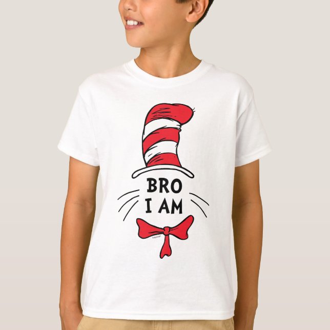 Camiseta Dr. Seuss | Gato en el Gorra - Hermano (Anverso)