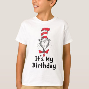 Camiseta Dr. Seuss Gato en el Sombrero Es Mi Cumpleaños