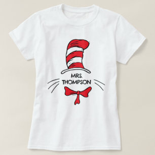 Camiseta Dr. Seuss Gato en el sombrero Nombre personaliza