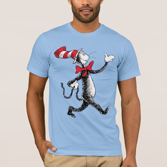Camiseta Dr. Seuss | Gato en la caminata del gato Gorra (Anverso)