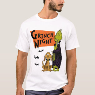 Camiseta Dr. Seuss   Gráfica nocturna de Hallowen Grinch