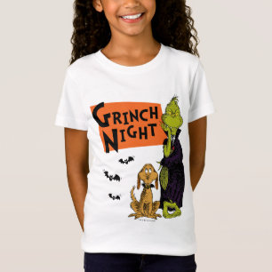 Camiseta Dr. Seuss   Gráfica nocturna de Hallowen Grinch