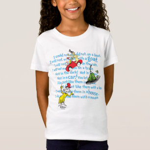 Camiseta Dr. Seuss   Green Eggs And Ham Storybook Pattern