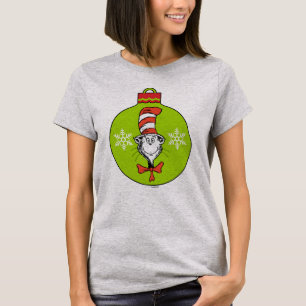 Camiseta Dr. Seuss Grinch Adorno del Gato en el Sombrer