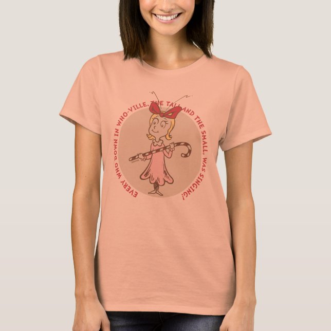Camiseta Dr. Seuss | Grinch | Cindy-Lou Who - Cute Cuot (Anverso)