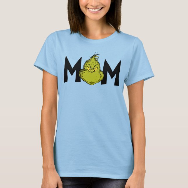 Camiseta Dr. Seuss | Grinch Cumpleaños de Invierno Mamá (Anverso)