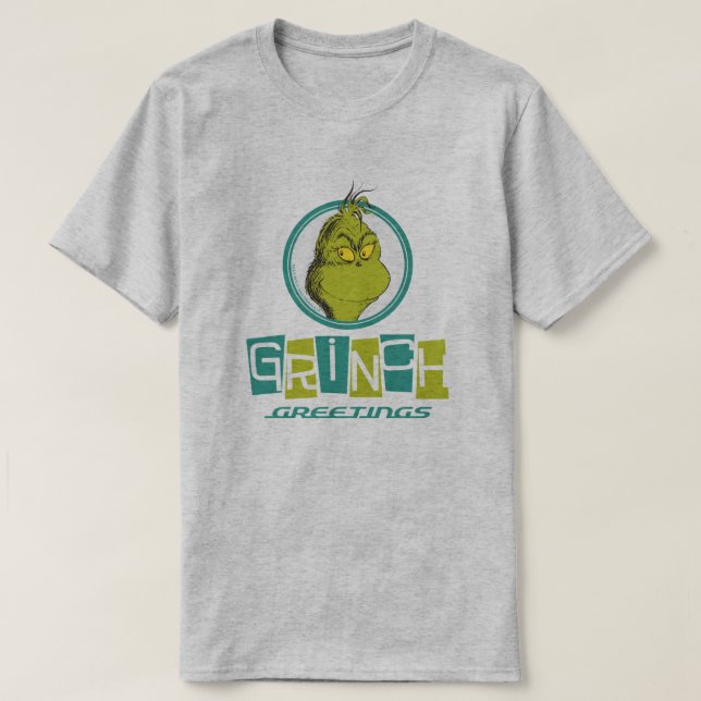 Camiseta Dr. Seuss | Grinch Greetings (Diseño del anverso)
