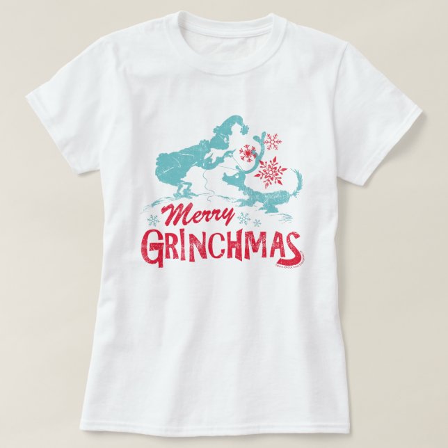 Camiseta Dr. Seuss | Grinch - Merry Grinchmas (Diseño del anverso)