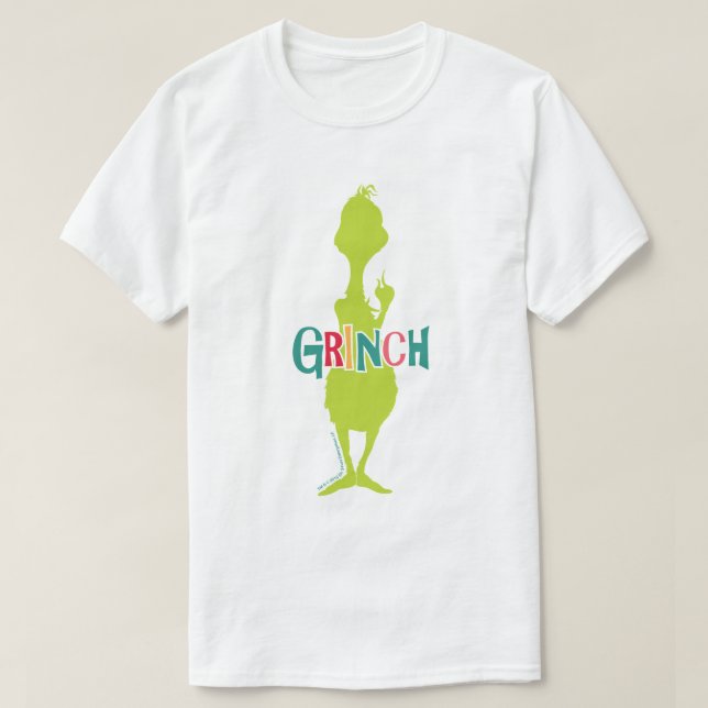 Camiseta Dr. Seuss | Grinch - Silueta Verde (Diseño del anverso)