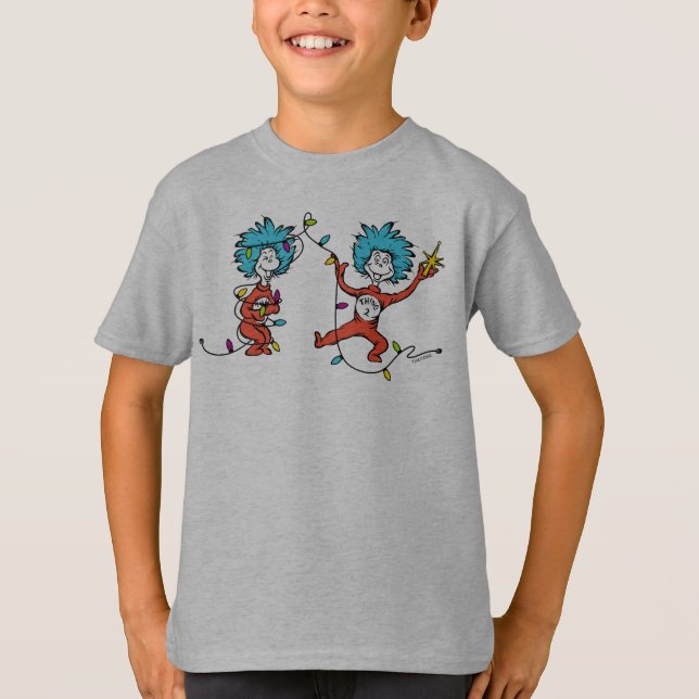 Camiseta Dr. Seuss | Grinch | Thing One Thing TwDancing (Anverso)