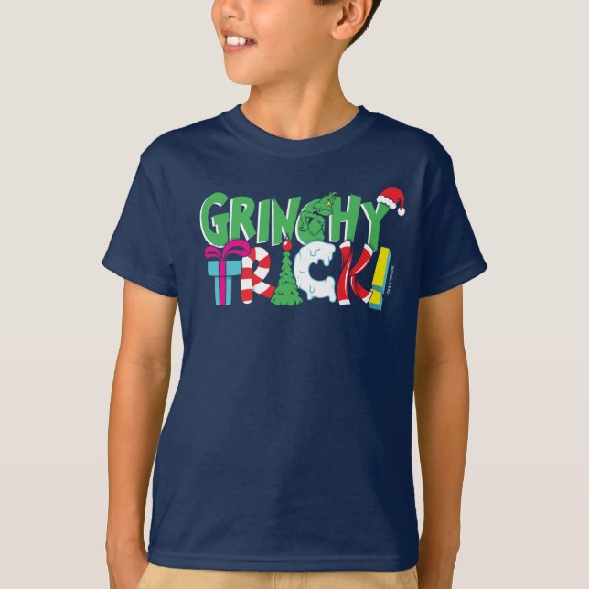 Camiseta Dr. Seuss | Grinchy Trick (Anverso)