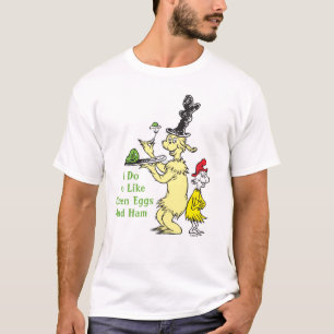 Camiseta Dr. Seuss Huevos verdes con jamón Amigo y Sam-