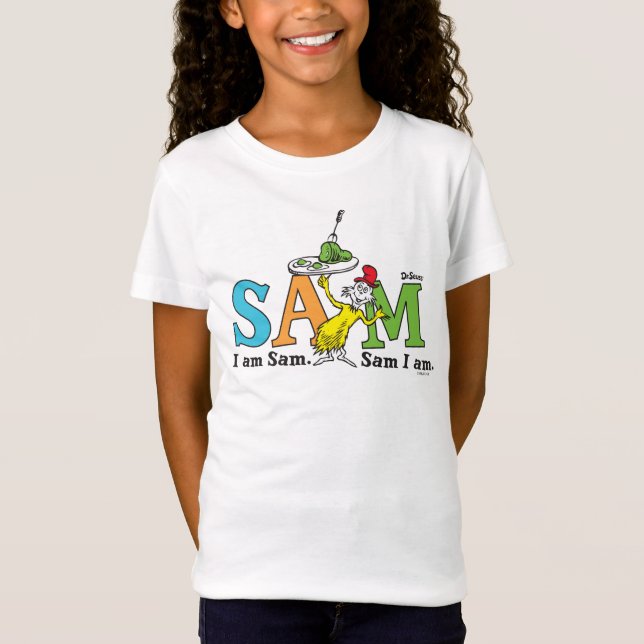 Camiseta Dr. Seuss | I Am Sam. Sam I Am. (Anverso)