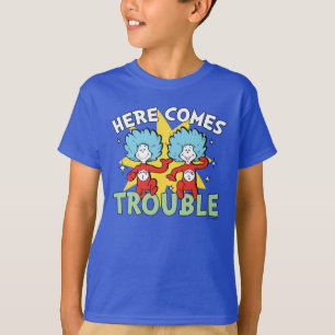 Camiseta Dr. Seuss   La Cosa Una Cosa Dos Aquí Surge El Pro