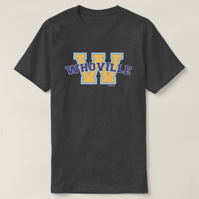 Camiseta Dr. Seuss | Logotipo atlético de Who-ville (Diseño del anverso)