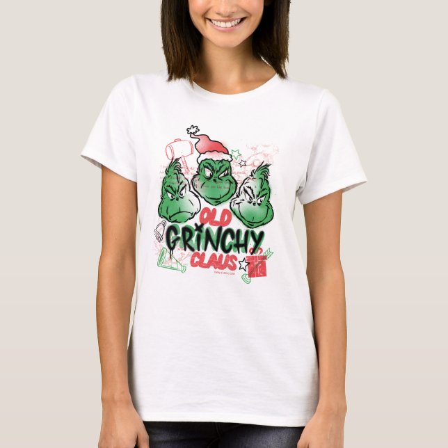 Camiseta Dr. Seuss | Old Grinch Claus (Anverso)