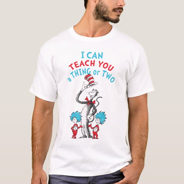 Camiseta Dr. Seuss | Profesora que puedo enseñarle una o do (Anverso)