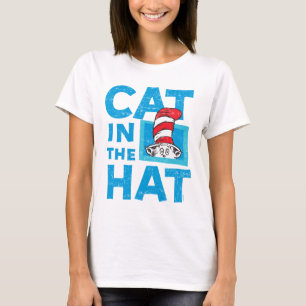 Camiseta Dr. Seuss   The Cat in the Hat Logo - Vintage