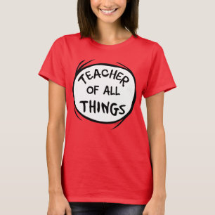 Camiseta Dr. Seuss Thing 1 Thing 2 - Profesor de todas las