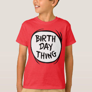 Camiseta Dr. Seuss Thing One Thing Two - Cosa de cumpleaños