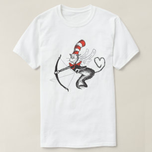Camiseta Dr. Seuss Valentine El gato en el Gorra Cupido