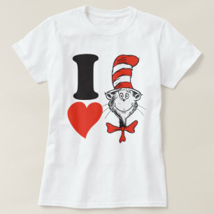 Camiseta Dr. Seuss Valentine   I Heart The Cat in the Hat