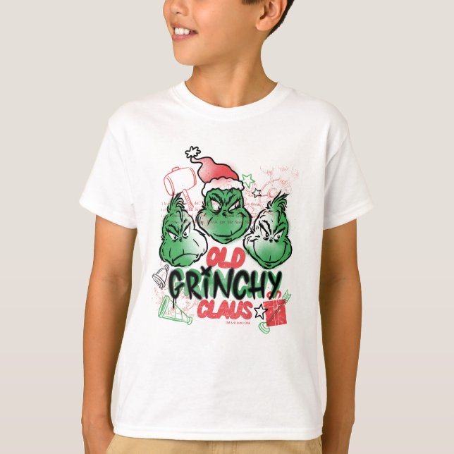 Camiseta Dr. Seuss | Viejo Grinch Claus (Anverso)