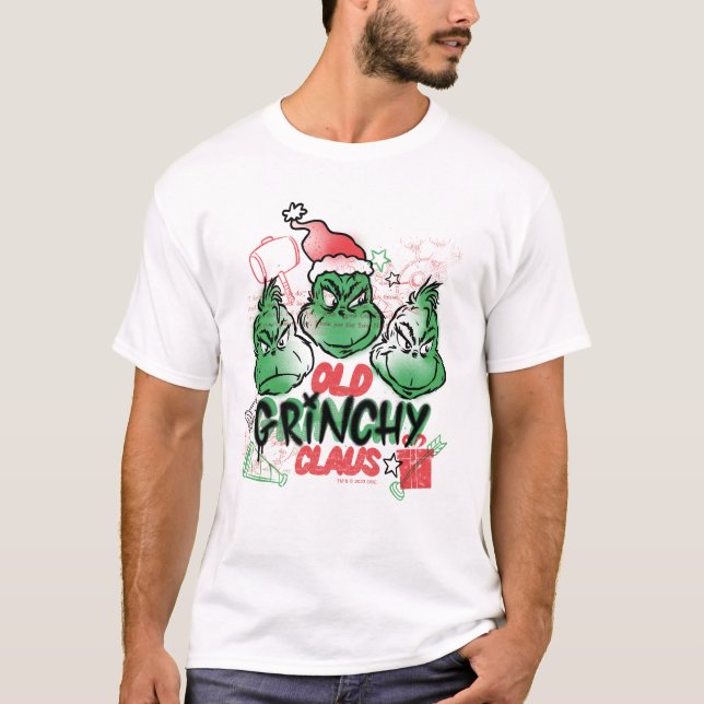 Camiseta Dr. Seuss | Viejo Grinch Claus (Anverso)