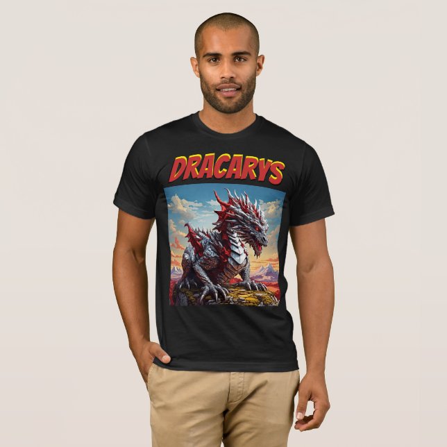 Camiseta Dracarys: Conquistar tu estilo con majestad retro (Anverso completo)