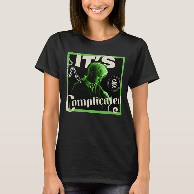 Camiseta Draco Malfoy - "Es Complicado" (Anverso)