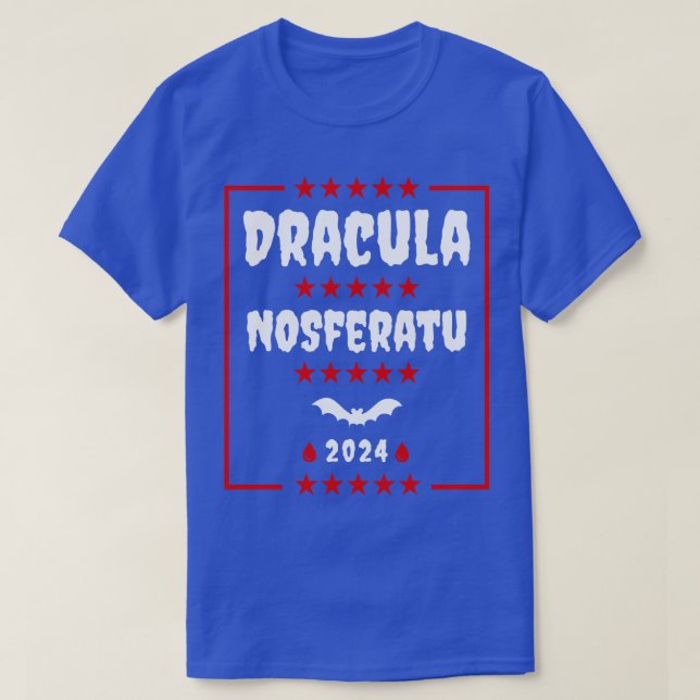 Camiseta Drácula 2024 Vampiros para presidente (Diseño del anverso)