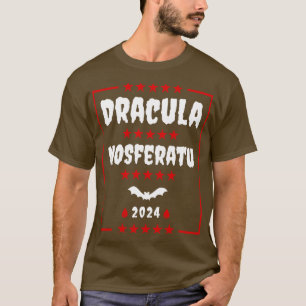 Camiseta Drácula 2024 Vampiros para presidente