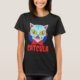 Camiseta Drácula de vampiro de gato de catcula