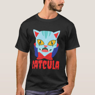 Camiseta Drácula de vampiro de gato de catcula