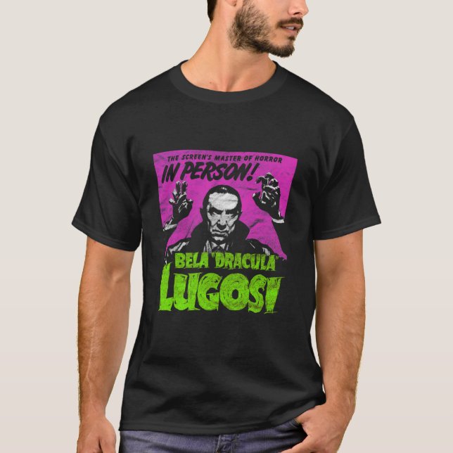 Camiseta Drácula Lugosi Maestro de Esse de vampiro de pelíc (Anverso)