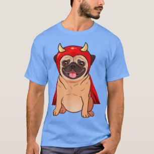 Camiseta Drácula Vampiro Pug Cute Perro Halloween Disstuve 
