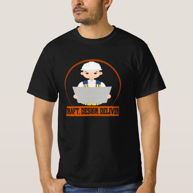 Camiseta DRAFT, design for engineering (Anverso)
