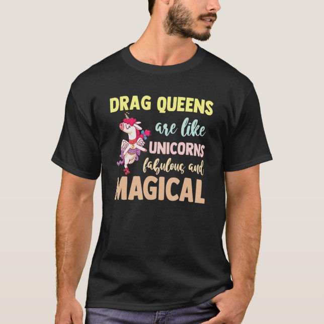 Camiseta Drag Queen LGBTQ Pride Gay Rights Make Up Gender E (Anverso)