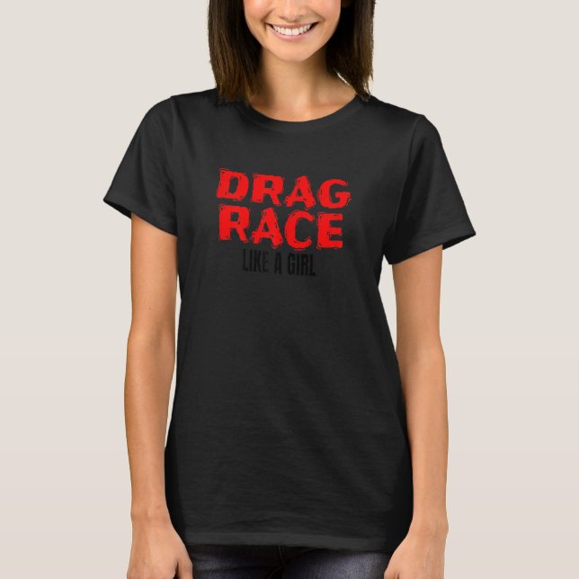 Camiseta Drag Race Girl Drag Strip 1320 Apparel Drag Race L (Anverso)
