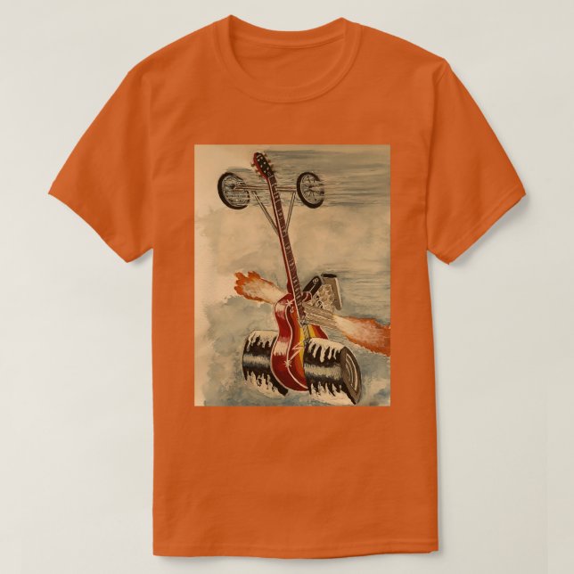 Camiseta dragador de guitarra Classic TShirt (Diseño del anverso)