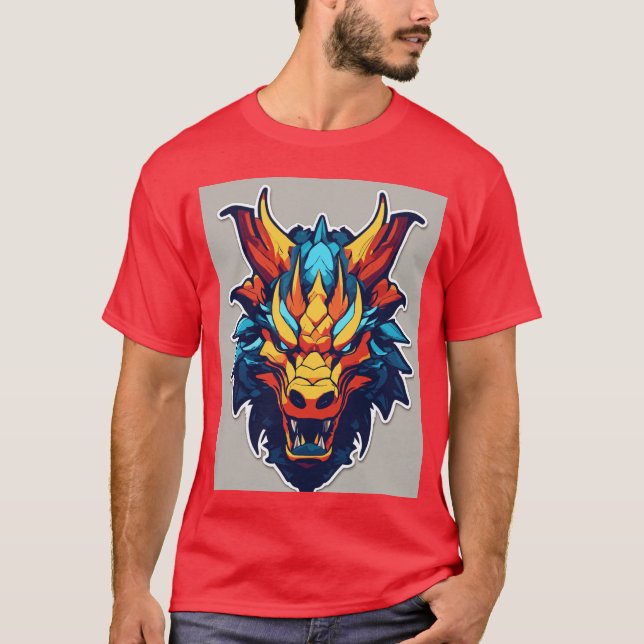 Camiseta Dragan rojo (Anverso)