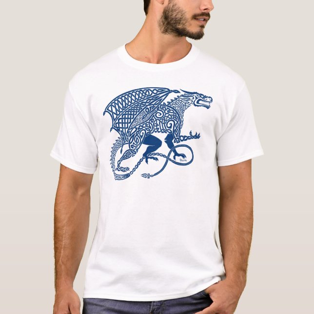 Camiseta Dragón 1 Knotwork Blue.jpg (Anverso)
