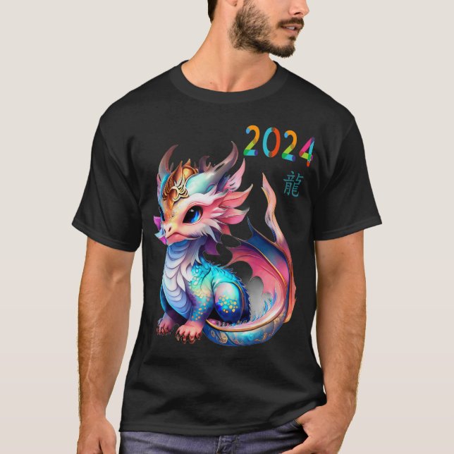 Camiseta Dragon 2024 Year Of The Dragon Happy Lunar New Yea (Anverso)
